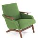 mid century teak Armchair 'Breda' | - fully restored + new upholstery