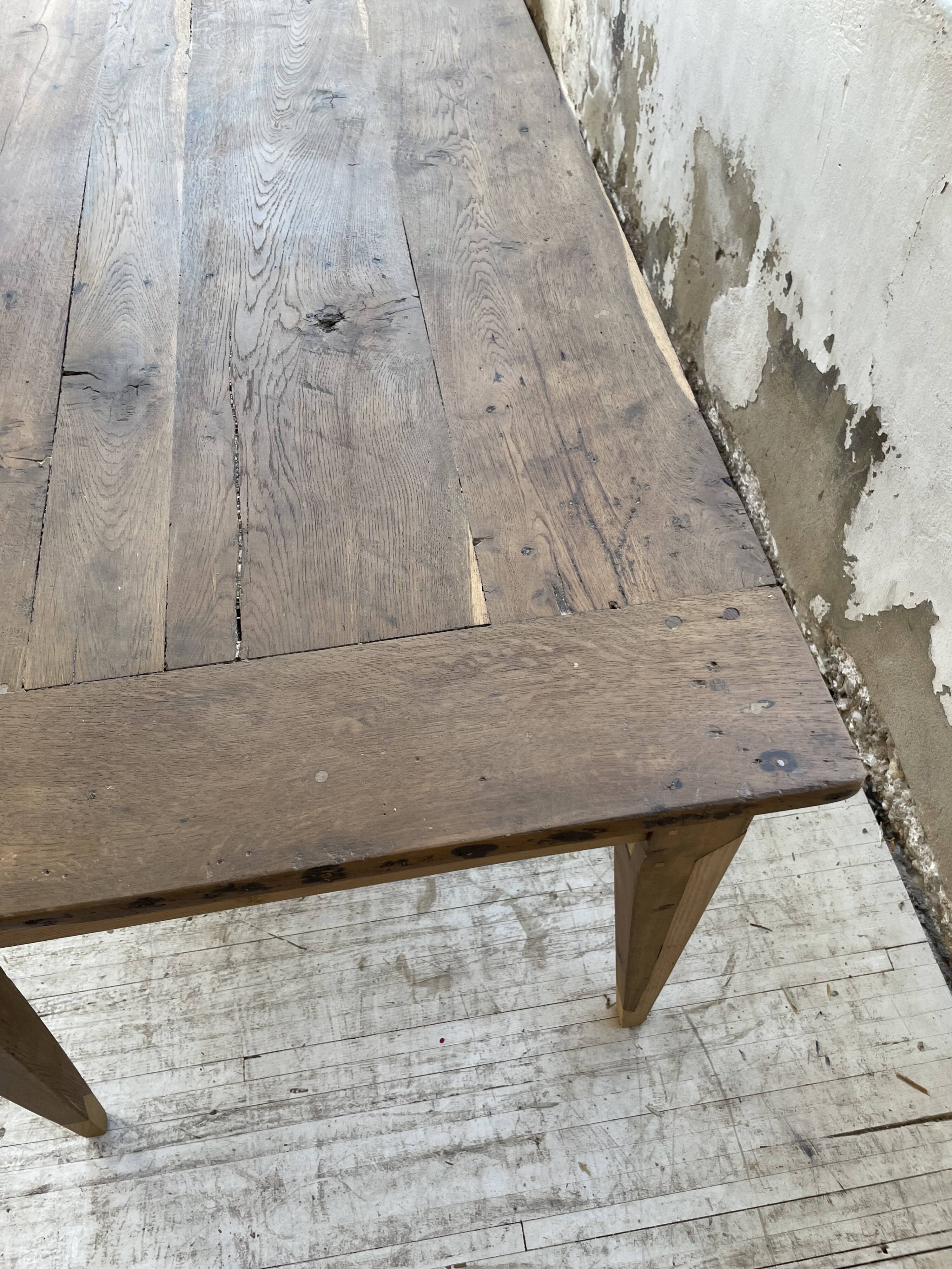 Oak farmhouse table