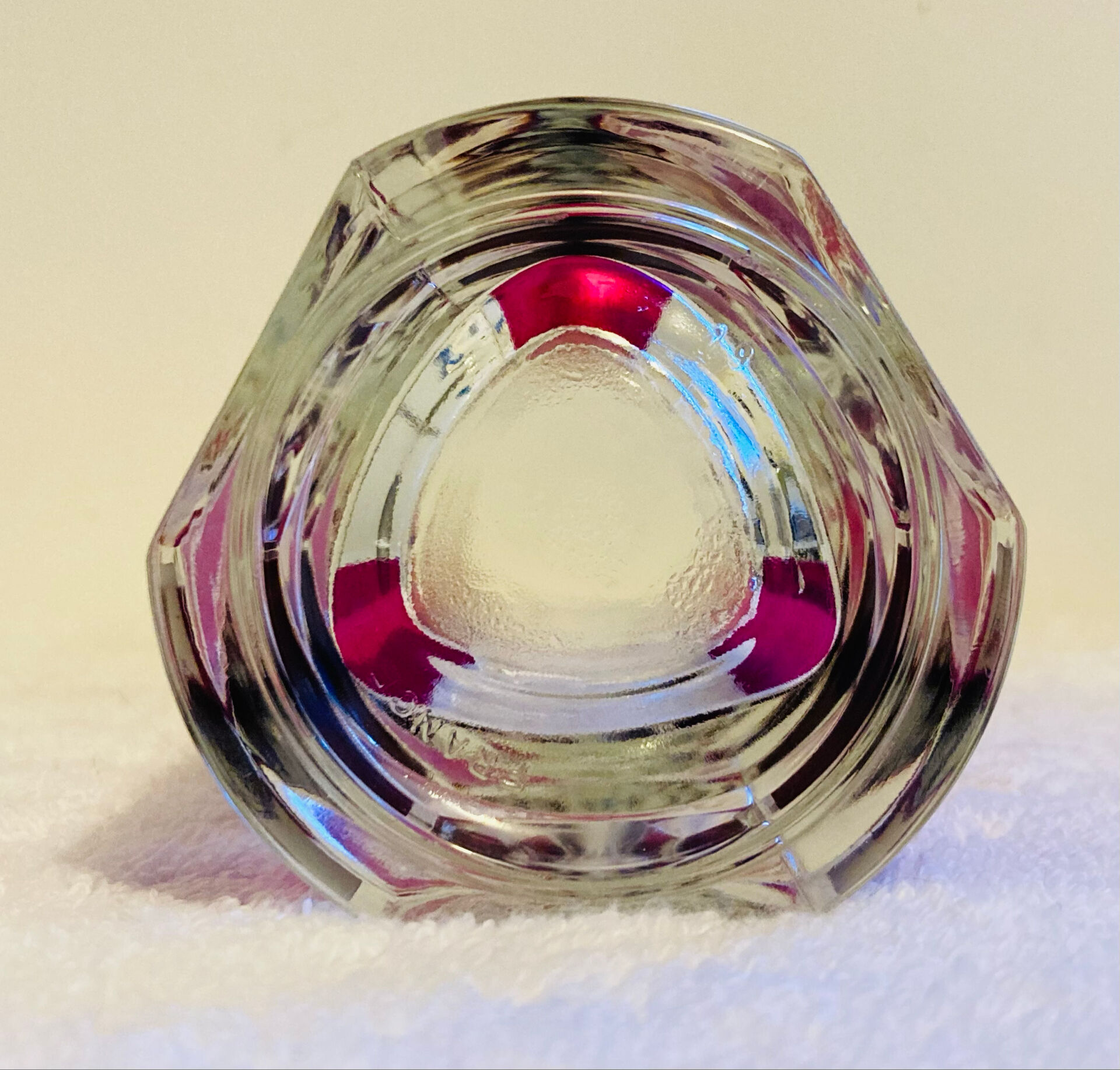 Windsor Rubis vase from the 1970s by designer J.G Durand for Luminarc Fr.