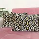 Ikat cushion in panther velvet
