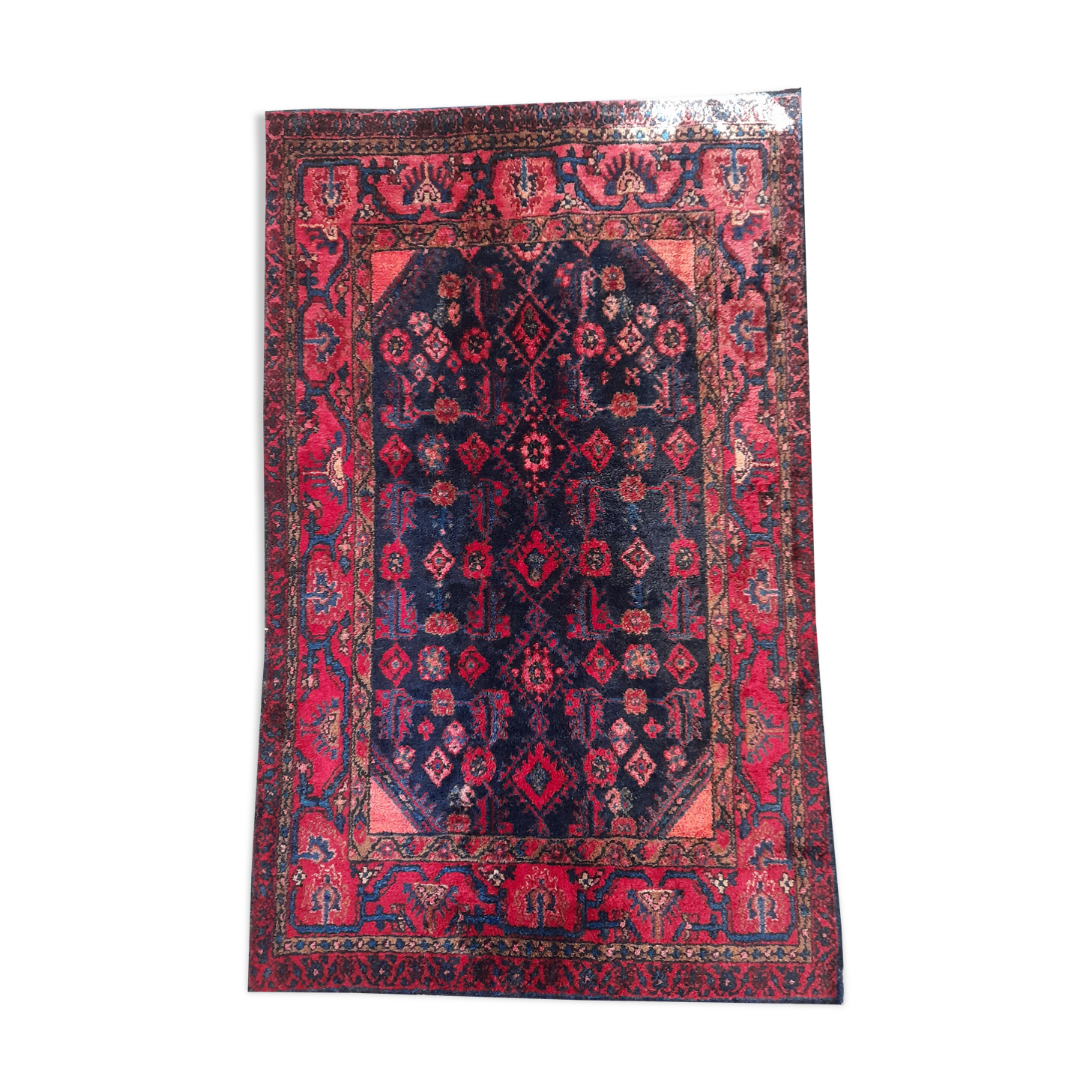 tapis persan 172x110 cm noué main