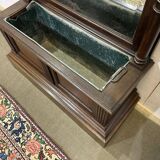 Vestiaire en chêne de la fin XIXème avec sa jardinière