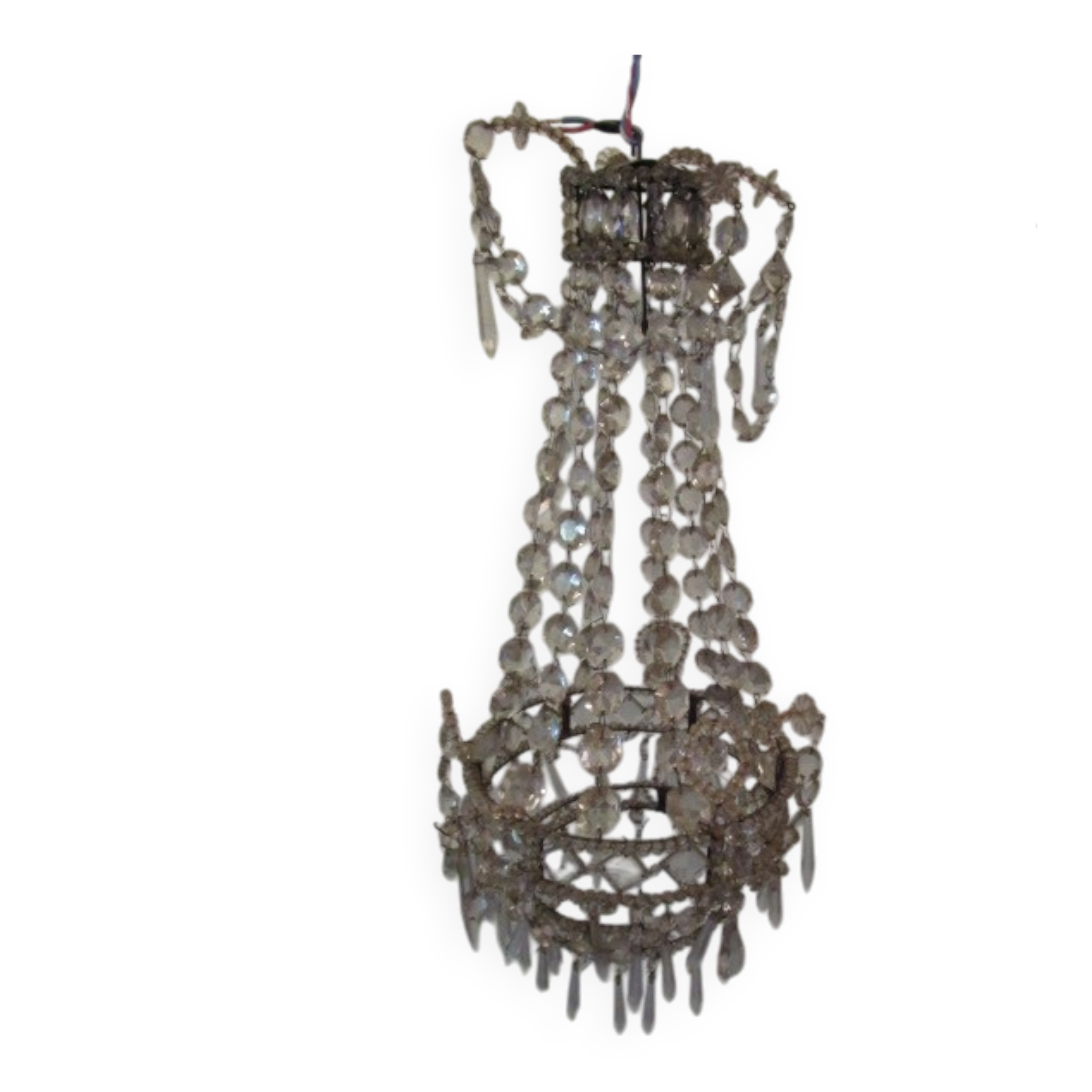 Antique balloon chandelier with tassels
