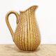 Vintage decanter ('60) pattern "grains of rice". Honey color. In perfect condition.