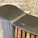 Large steel and wood counter bar