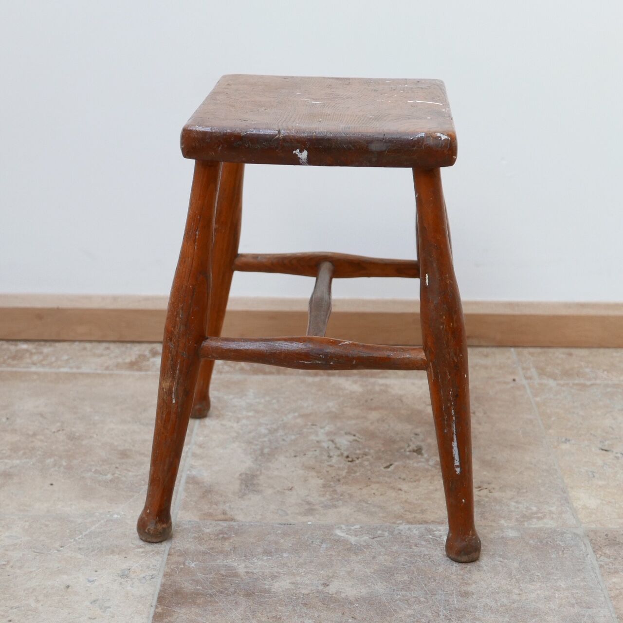 Wooden mid-century stool 1950
