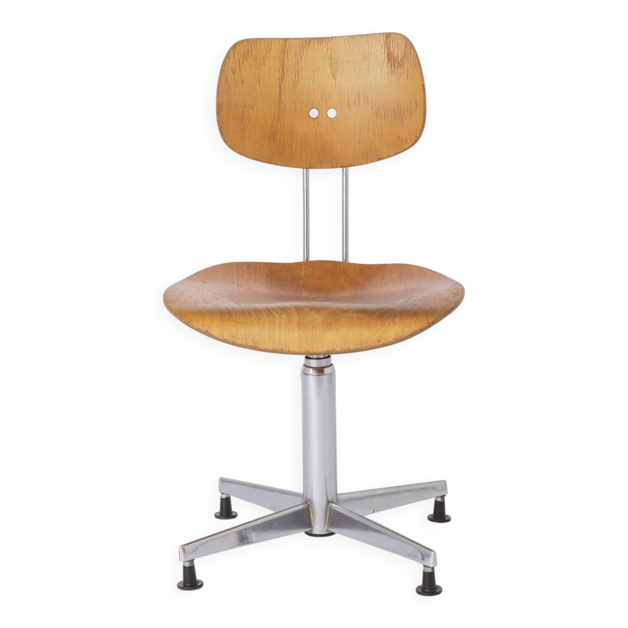 Egon Eiermann Swivel Chair for Wilde & Spieth, Bauhaus Desk Chair 1950s,