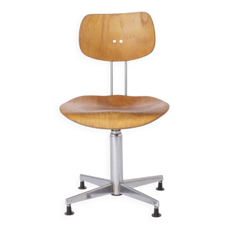 Egon Eiermann Swivel Chair for Wilde & Spieth, Bauhaus Desk Chair 1950s,