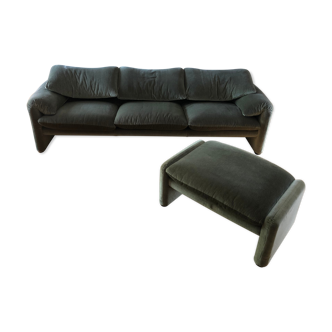 Sofa and footstool set