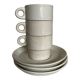 Set 3 tasses Créations Prisunic design 1970 Faience de Gien