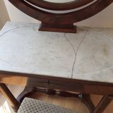 mahogany and marble empire dressing table