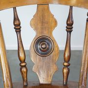 Antique set of 4 wooden dining chairs from the 19th century