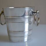 Vintage silver metal ice bucket