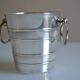 Vintage silver metal ice bucket