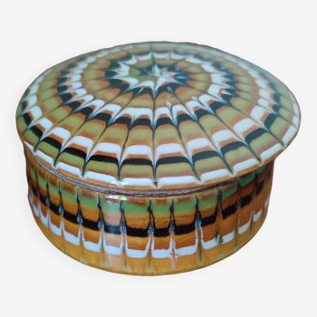 Boite à bijoux Art déco céramique motif spiral