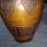 Lot de deux vases en bronze japonnais