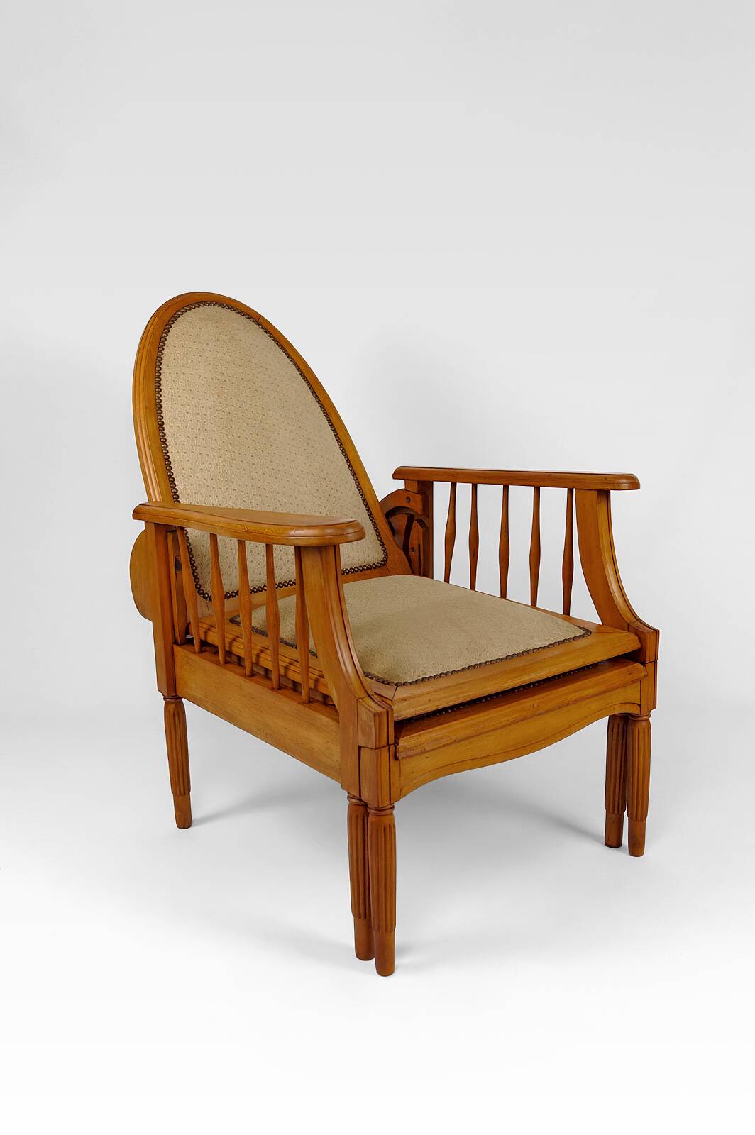 Morris beech lounge chair, Art Deco, France, Circa 1925