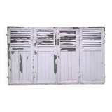 Shutters 4 leaves H148xL245cm antique oak pair 1