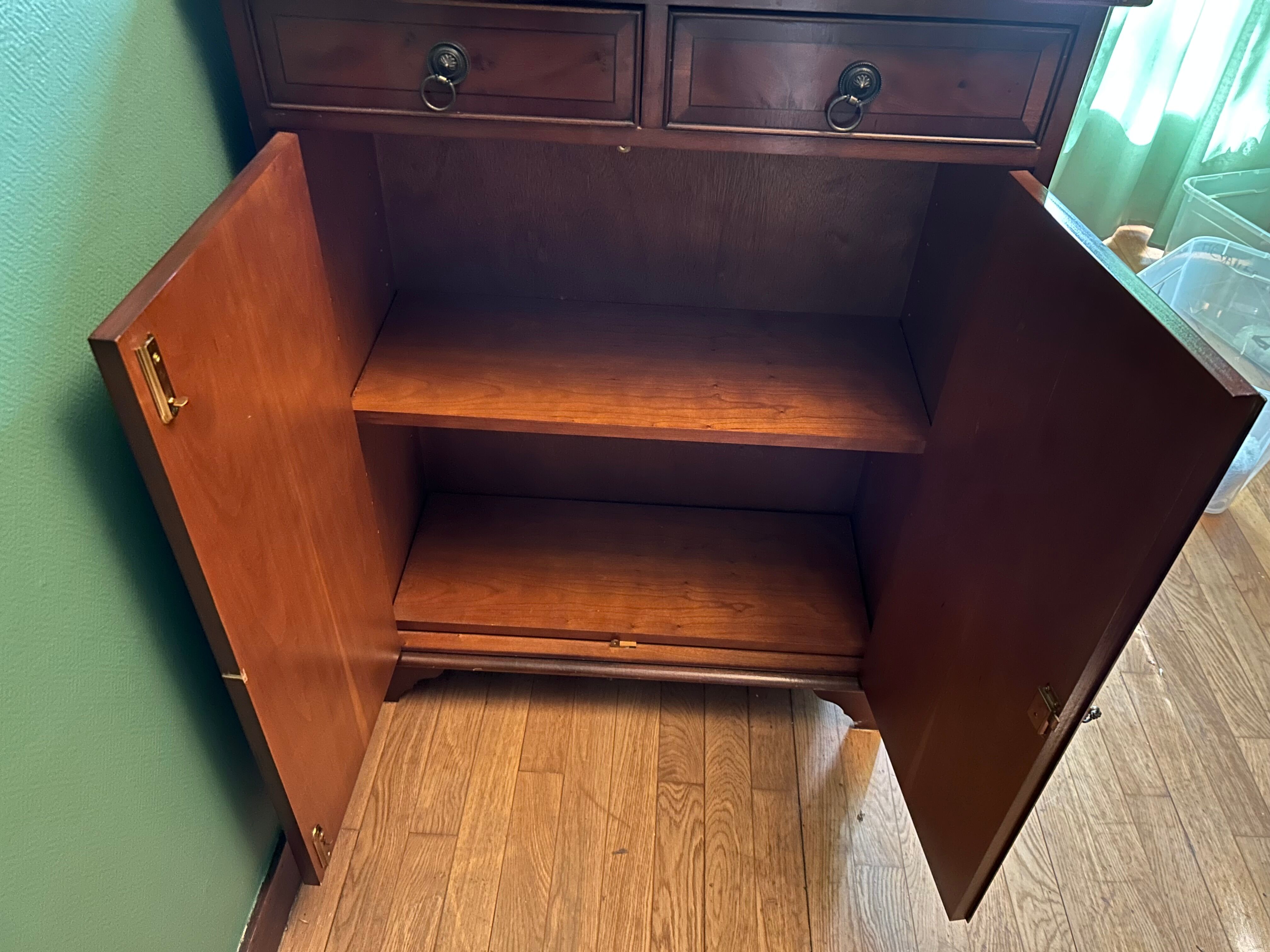 Mahogany storage cabinet classic English style