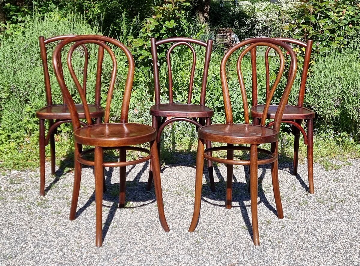 5 bistro chairs N°18 and 56 20/30s