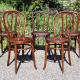 5 bistro chairs N°18 and 56 20/30s