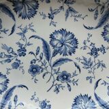 2 oval ravines Gien art deco model eyelets in blue