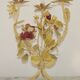 Large Vintage French FloralThree Arm Candelabra – Tied Bouquet Style