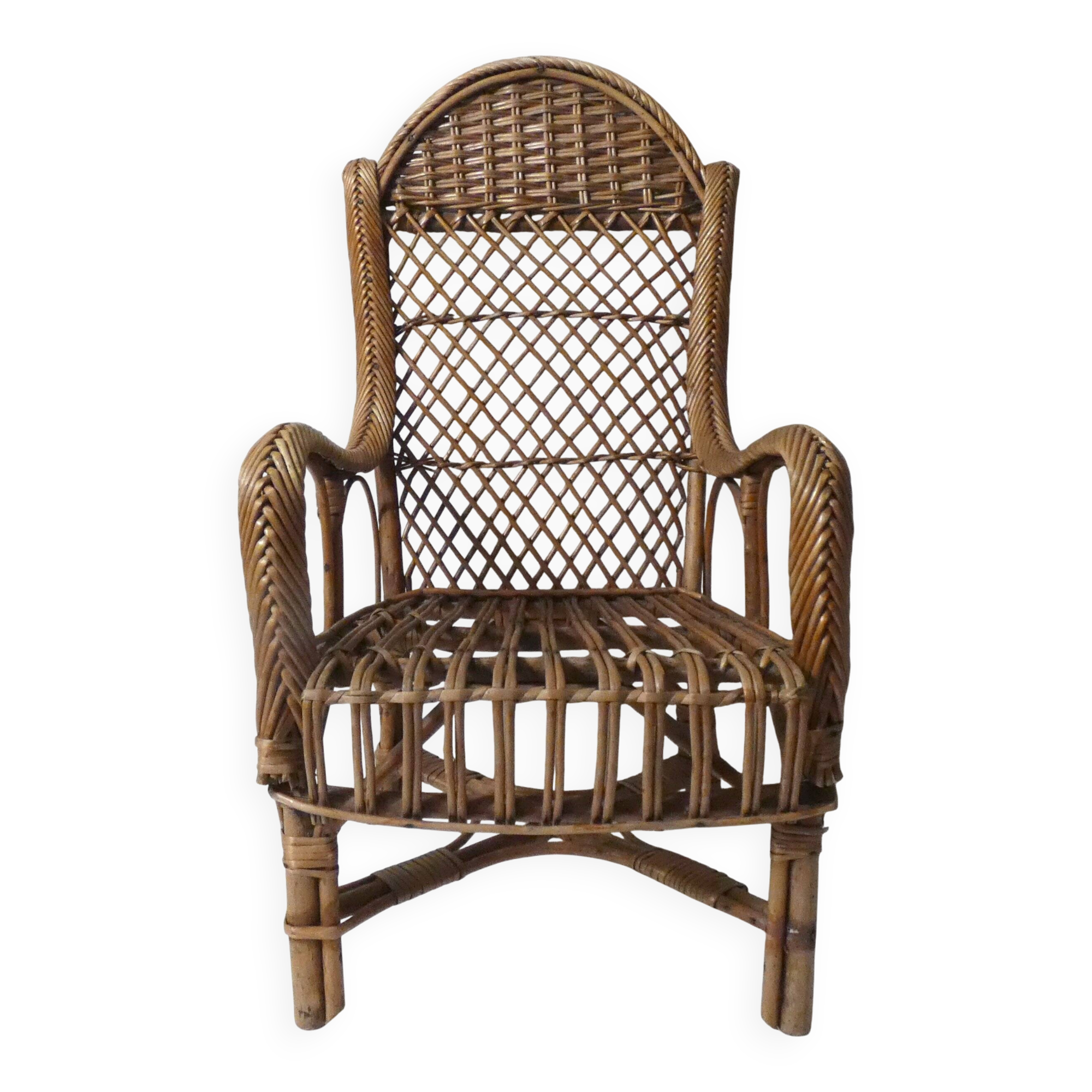 Fauteuil enfant en rotin