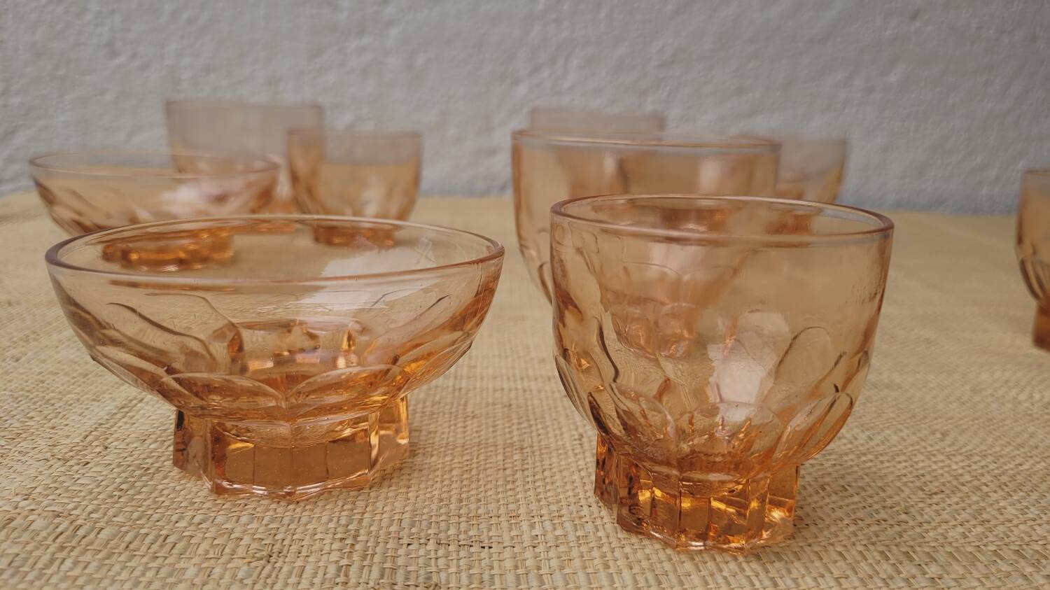 60's amber glasses