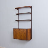 Kristiansen rosewood wall unit with secretaire and 3 shelves