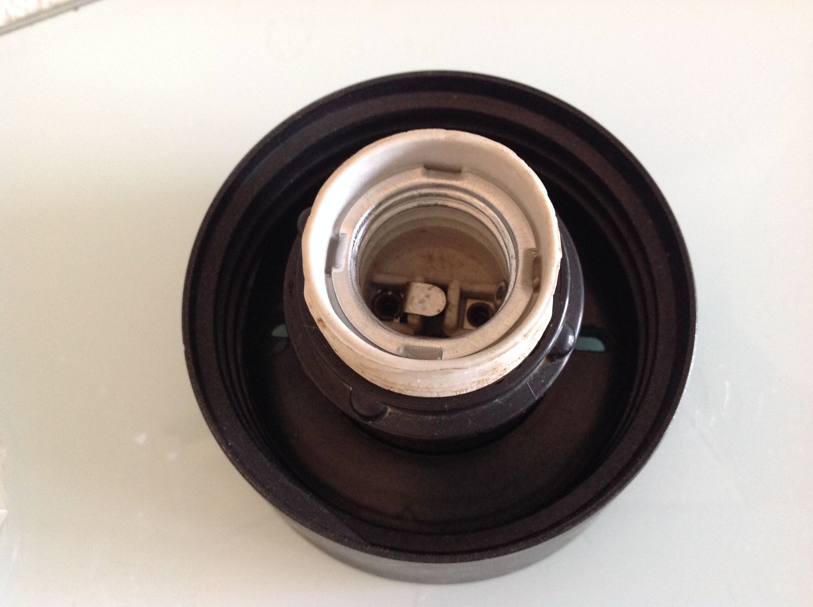 Glass ceiling light structured by RZB Leuchten, vintage 60/70s