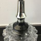 Moulded glass pendant lamp, 70s