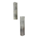 Pair of Lucite tube wall sconces by Geru Leuchten, frosted effect, Germany 1970s