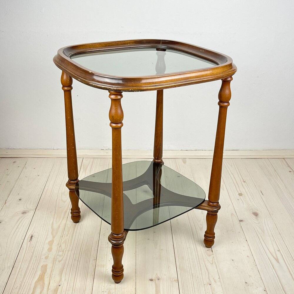 Vintage wooden coffee table, Italy, 1960s
