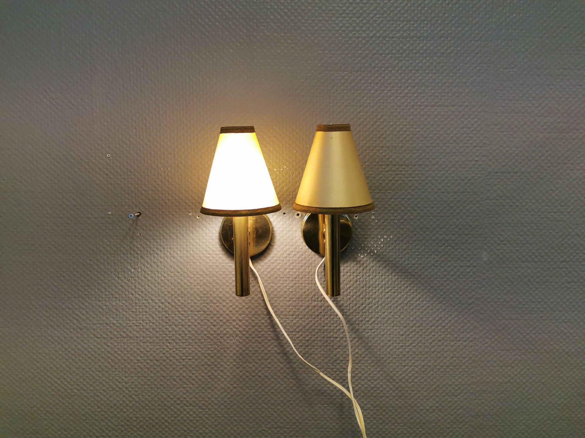 A set of wall lamps from the 70s, designed by Svend Mejlstrøm, for MS Lighting Denmark.