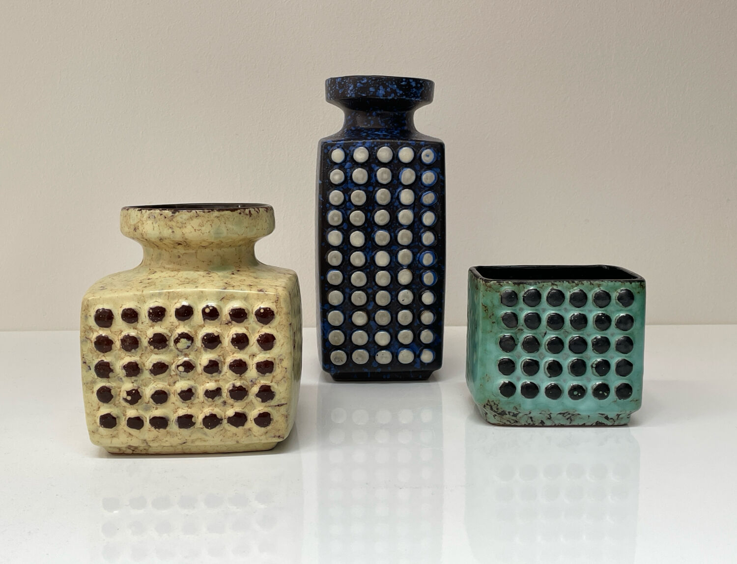 Brutalist ceramics set West Germany 1970s