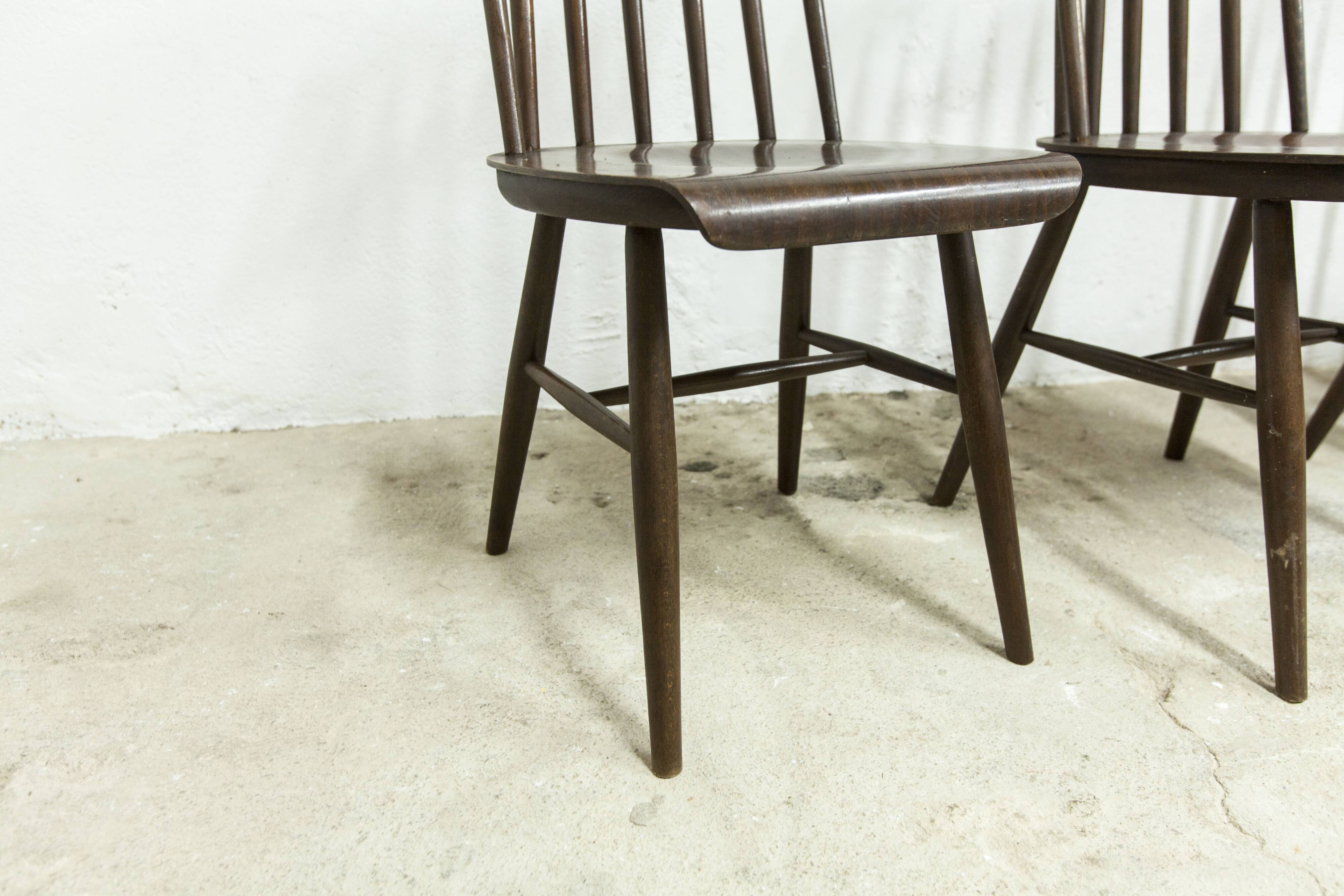 Lot de 4 chaises swr fanett de Ilmari Tapiovaara