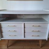 Compass foot chest of drawers
