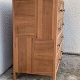 Art Deco chest of drawers Blond walnut 1930