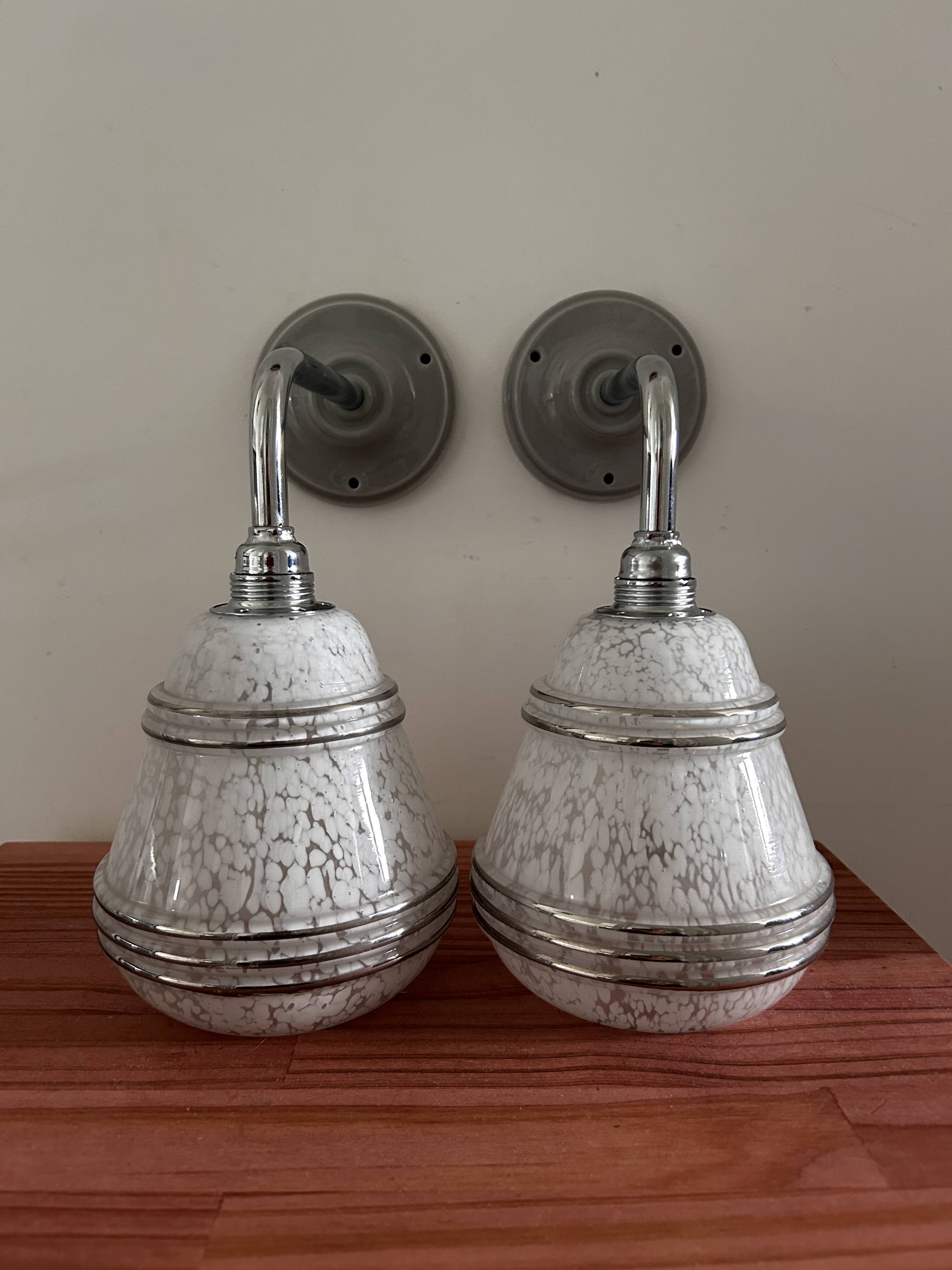 Pair of vintage wall lights