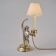 Hauy Pouigo Monkey candlestick table lamp silver plated bronze 1970's Italy