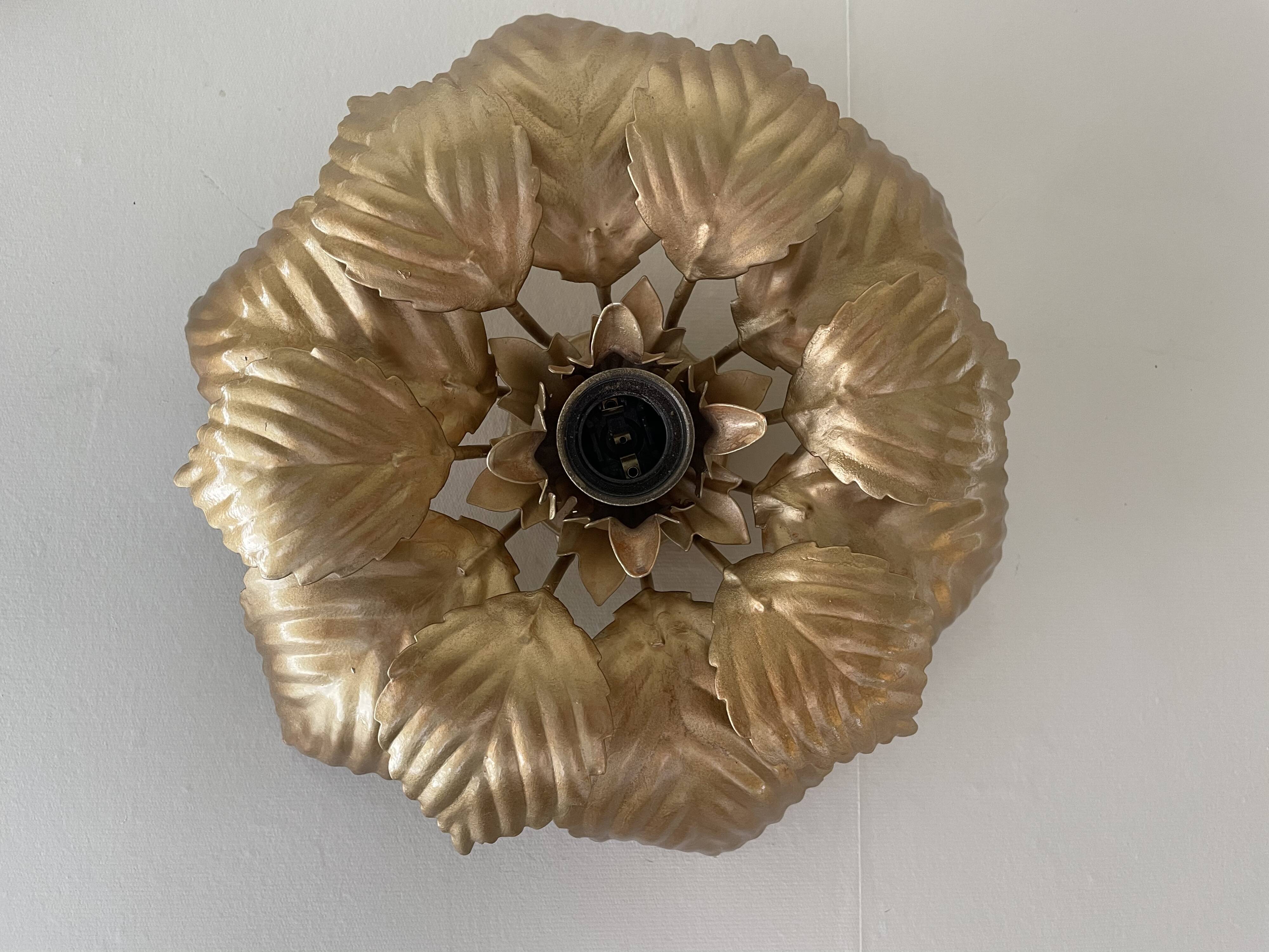 Wall light golden flower