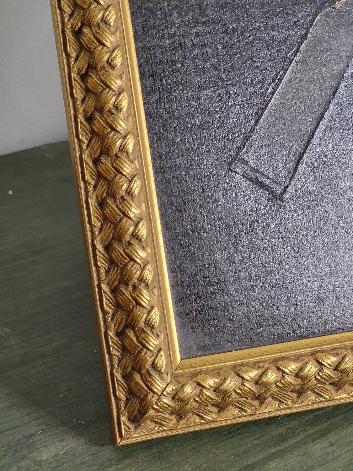 Golden photo frame