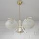 Vintage chandelier MCM Sputnik pendant lamp 1970s white hanging lamp