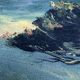 Old Oil Painting / Seaside Marine Panel Signed