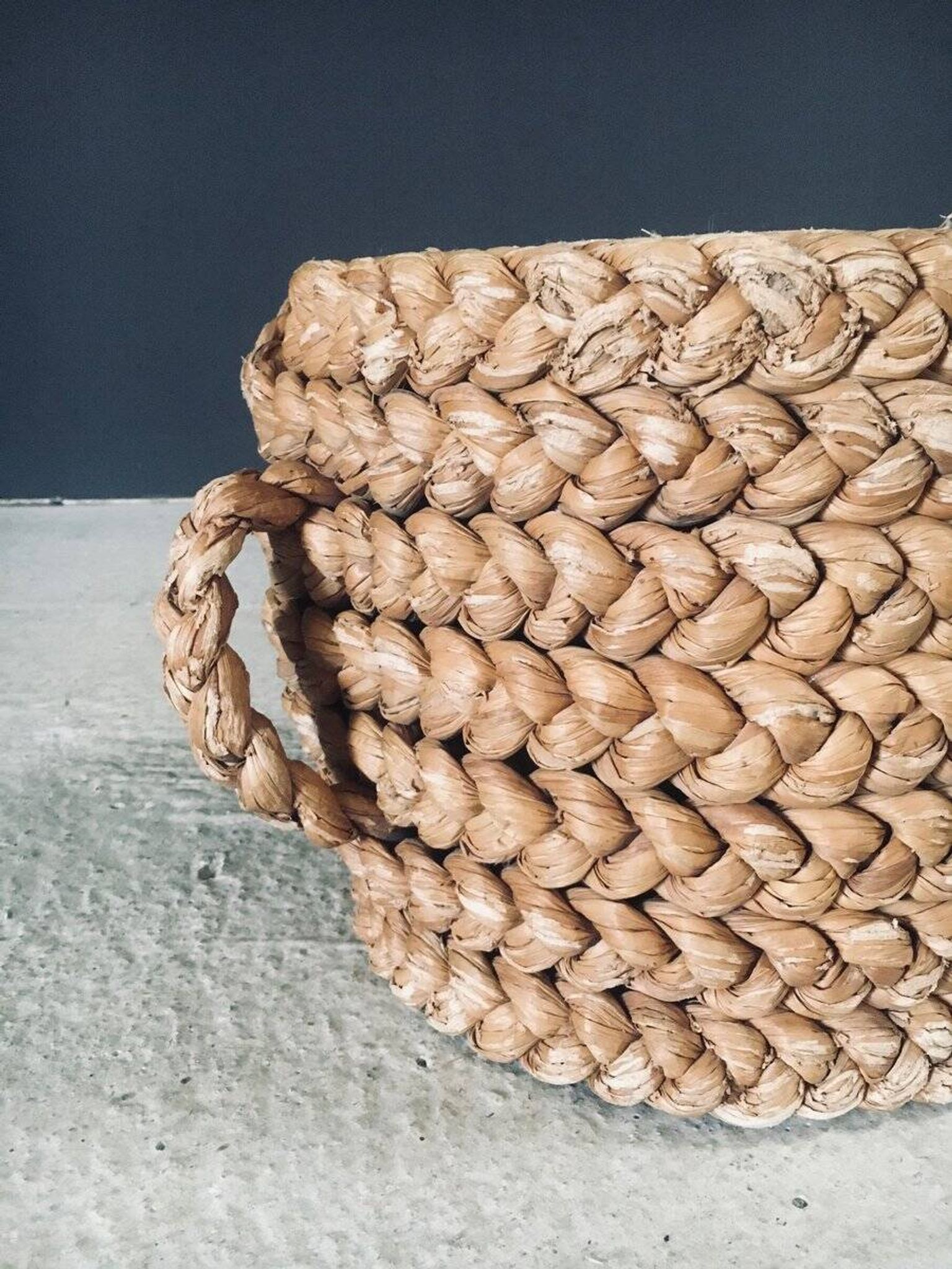 French Mediterranean Low Rope Stool from Audoux Minet, 1940s