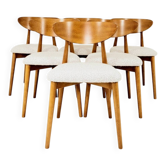 Chaises de salle à manger Lot de 6 pearl bouclé