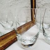 Set of 5 orangeade glasses