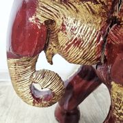 Antique elephant xl side stool / 19th century / unique boho chic piece.