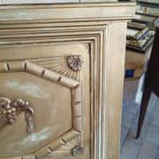 Antique trumeau mirror in Louis XVI style
